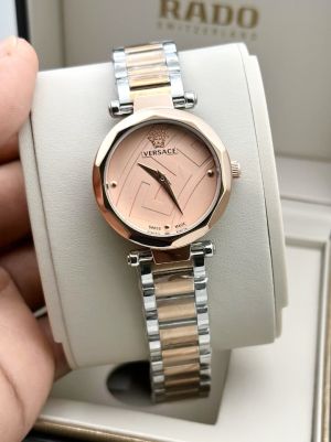 Versace Women Rosegold Dial Two Tone