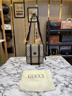 GUCC_I GG LUXURY SIDE BAG WITH DUST BAG APRICOT 