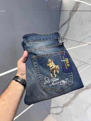Ralph Laure n Green Shade Premium Imported Stretchable Lycra Fabric Boot Cut Denim with Emboss Design 2944