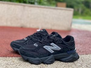 New_ Balance 9060 Triple Black Seude Sale