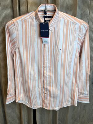 TOMMY HILFIGE_R PEACH WHITE PREMIUM SHIRT