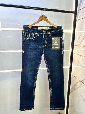 True Religion Imported Blue Super Premium Denim With Brand Box Packing And Carry Bag F2811-BU