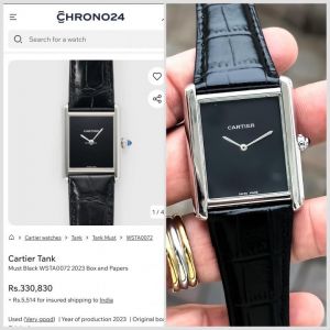 Cartie r Tank Slim edition watch