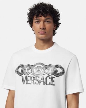 Versace Couture White Logo Work Premium T-Shirt