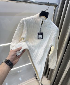 Fredperry Cream Knitted Premium Pull Over