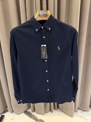 Ralph_Lauren Chest Logo Full Sleeves Shirt Navy