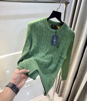 Ralph  Lauren Green Knitted Classic Pull Over