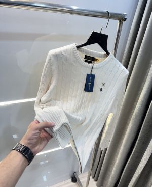 Ralph  Lauren Cream Knitted Classic Pull Over