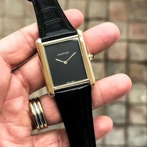 CARTIE_R MENS TANK GOLDEN WATCH