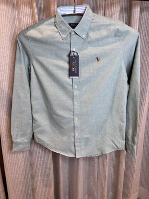 RALPH LAURE_N POLO GREEN CLASSIC PREMIUM SHIRT