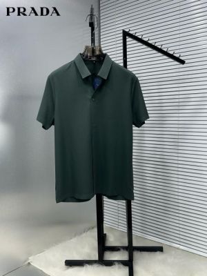 PRAD A GREEN PREMIUM IMPORTED STITCHLESS  FOUR-WAY LYCRA FABRIC SHIRT 2278