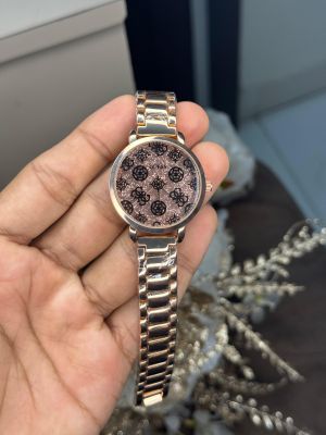 Guess Sparkle Floral Copper Ladies Premium Watch