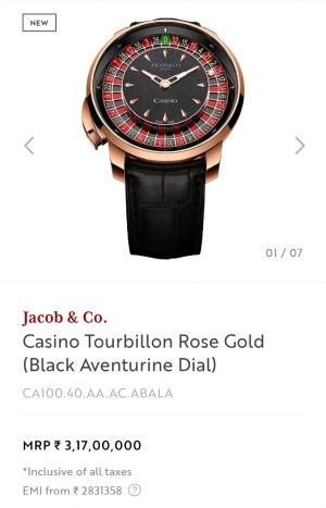 Jacob & co casino tourbillon 