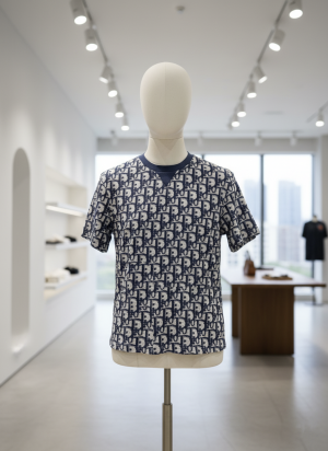 DIO_R ROUND NECK IMPORTED T-SHIRT  LIGHT BLUE