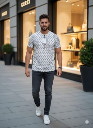 GUCC I MONOGRAM ROUND NECK 