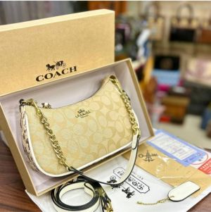 Coach_Teri_Singature_Canvas_Shoulder_Bag_With_Box_Dustbag_SlingBelt_5
