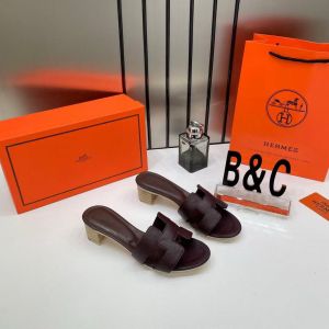Hermes_Oran_Chocolate_Brown_Pump_For_Her_With_Original_Box_And_Carry_Bag