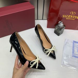 Valentino_Pump_Heel_Elegant_Womens_Black_Patent_Leather_With_White_Knot_With_OG_Box_&_Carry_Bag_933-V9_Black