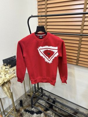 Prad_a Steel Logo Imported Premium Sweatshirt
