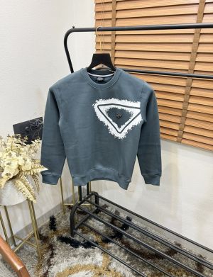 Prad_a Steel Logo Imported Premium Sweatshirt