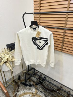 Prad_a Steel Logo Imported Premium Sweatshirt