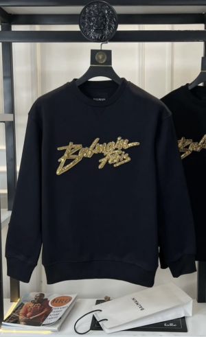 Balmai_n Paris Embroidery Work Premium Imported Sweatshirt Navy Blue