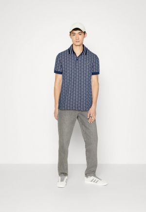 Lacost e Blue Embroidery Logo Premium Polo T-Shirt