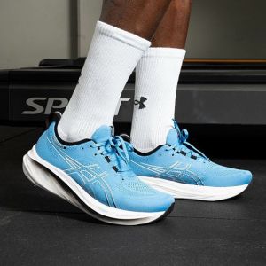  Asi cs men gel nimbus running shoes blue white