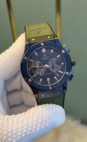 _Hublot_Chrono_Green_Black_All_Working