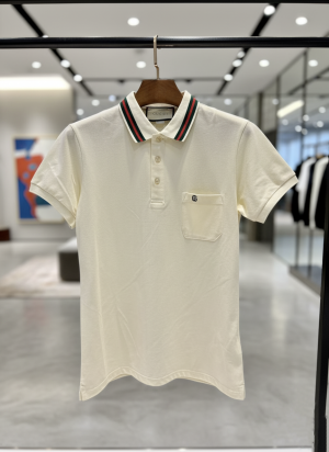 GUCC-I IMPORTED TRENDING POLO T-SHIRT CREAM 