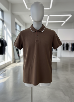 BURBERR-Y IMPORTED TRENDING POLO T-SHIRT 