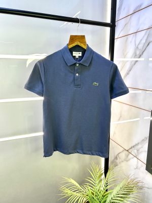 Lacost e Blue Polo Premium Collar Neck T-shirt F2776-BU