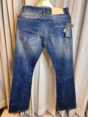 DOLCE & GABBAN_A BLUE WASH BACK WRITTEN DENIM