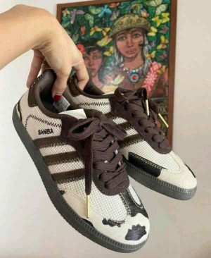 Adidass Samba Notitle Cow Print Brown