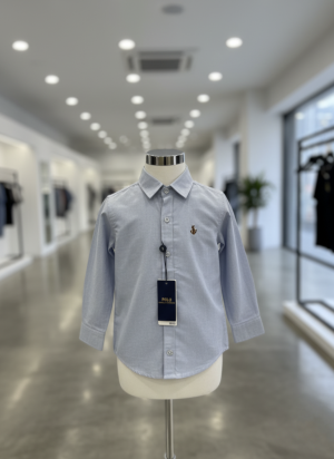 RALPH LAUREEN OXFORD SHIRTS KIDS grey