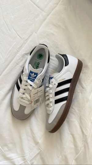Adidass Samba Mens White Black