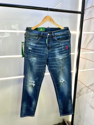 Dsquared2 Imported Ripped Blue Super Premium Denim F2072-BU Dsquared2 Imported Ripped Blue Super Premium Denim F2072-BU