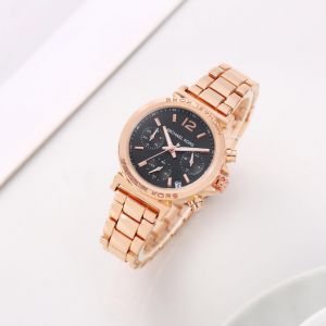 Micheal Kors Maren MK7494 Rose Gold Black