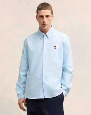 AMI PARIS PREMIUM SHIRT SEMI LINEN FABRIC FULL