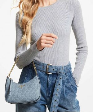 MICHAEL-MICHAEL-KORS Jet Set Charm Small Logo medium size Pochette with box 67