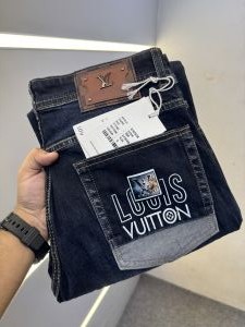 LOUIS_VUITTON PREMIUM BLUE DENIM JEANS STRAIGHT FIT LENGHT 41