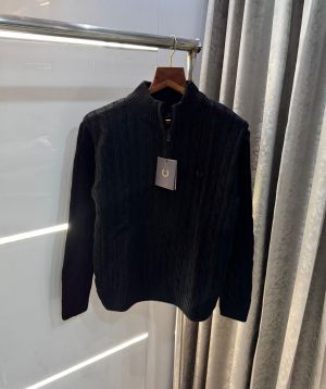 Fredperry Black Knitted Premium Pull Over