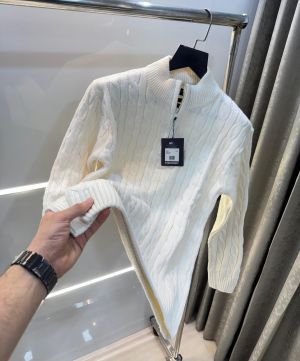 Fredperry Cream Knitted Premium Pull Over