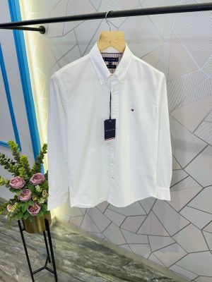 Tommy_ Hilfiger Premium Oxford Quality White Shirt Store Article 