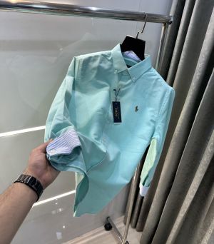 Ralph  Lauren Aqua Green Premium Oxford Shirt