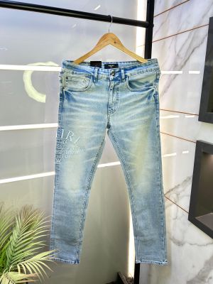 Amir i Imported Ripped Light Blue Super Premium Denim F2556-LB Amir i Imported Ripped Light Blue Super Premium Denim F2556-LB