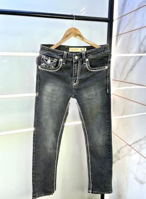 True Religion Charcoal Imported Super Premium Denim F2832-CH
