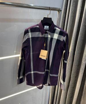 Burberr y Wine Checks Premium Classic Shirt