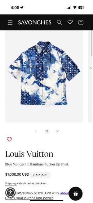 Louis_Vuitton Button Up Shirt Blue