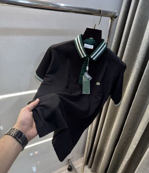 Lacost e Black Collar Look Premium Polo T-Shirt